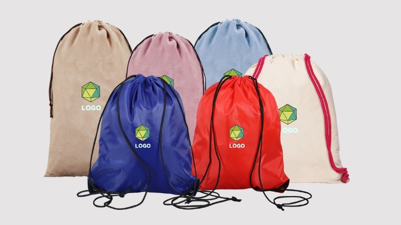embroidered drawstring bags